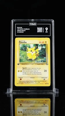 Pikachu Pokémon TCG Grade 9 Jungle Individual Collectible Card