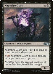 Nightfire Giant 109/269 The List (Magic 2015) Uncommon