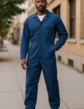 VINTAGE Big Ben Wrangler Coveralls 44 Regular Denim Jean USA