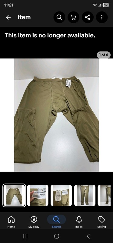 Milliken Military Cold Weather Gen 111 Lightweight Drawers Sz L Long Coyote