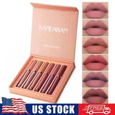 6pcs Matte Lipstick Set Waterproof Long Lasting Make Up Lipstick Beauty Cosmeti.