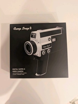 Camp Snap CS8 Digital Super8 Video Camera - Screen-Free - Retro Style BRAND NEW!