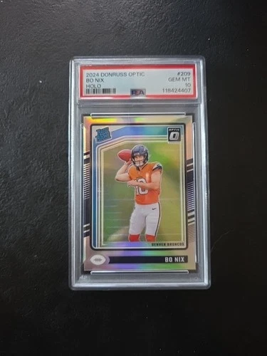 2024 PANINI DONRUSS OPTIC HOLO #209 BO NIX ROOKIE RC PSA 10