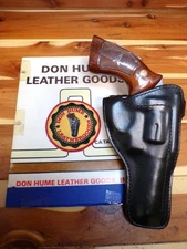 H900 1-4 AS HUME Police Gun Holster S&W K Frame 10 19 66 4" RUGER Security Six