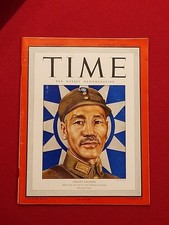 RARE September 1945 Chiang Kai Shek Time Magazine WWII China Excellent Condition