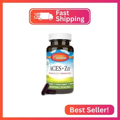 Carlson - ACES + Zn, Vitamins A, C, E + Selenium & Zinc, Cellular Health & Immun