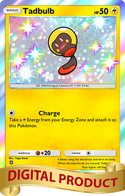 Pokemon Pocket TCG Card Full 1 Star Shiny Tadbulb Paradox Drive DIGITAL