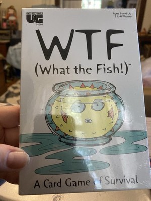 WTF What The Fish Card Game of Survival 2-6 Players Age 8+ University Games NEW
