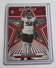 RUKE ORHORHORO 2024 Panini Rookies & Stars #187 RC ATLANTA FALCONS Red Parallel
