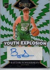 2024-25 Panini Select #YE-BAY Baylor Scheierman Youth Explosion Signatures RC