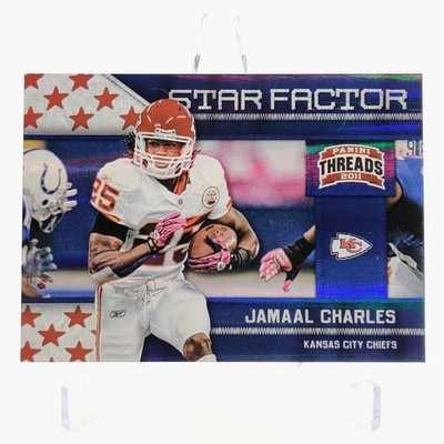 2011 Panini Threads Star Factor Jamaal Charles #13 Chiefs Numbered 034/100 Holo