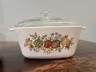 Vintage CorningWare Spice of Life square Casserole 2 3/4 Cup With Lid P-43-B