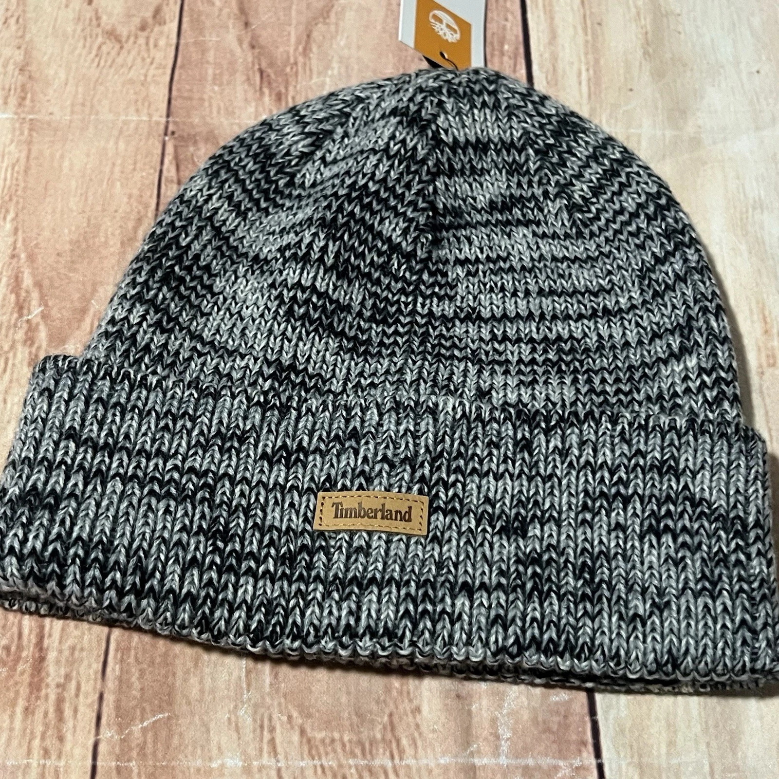 Timberland Beanie Hat Men’s One Size Gray Stretch Comfort Outdoors NWT