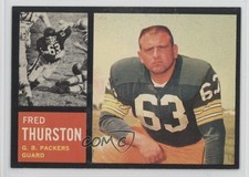 1962 Topps Fuzzy Thurston (Fred on Card) #69 Rookie RC 7e3. rookie card picture
