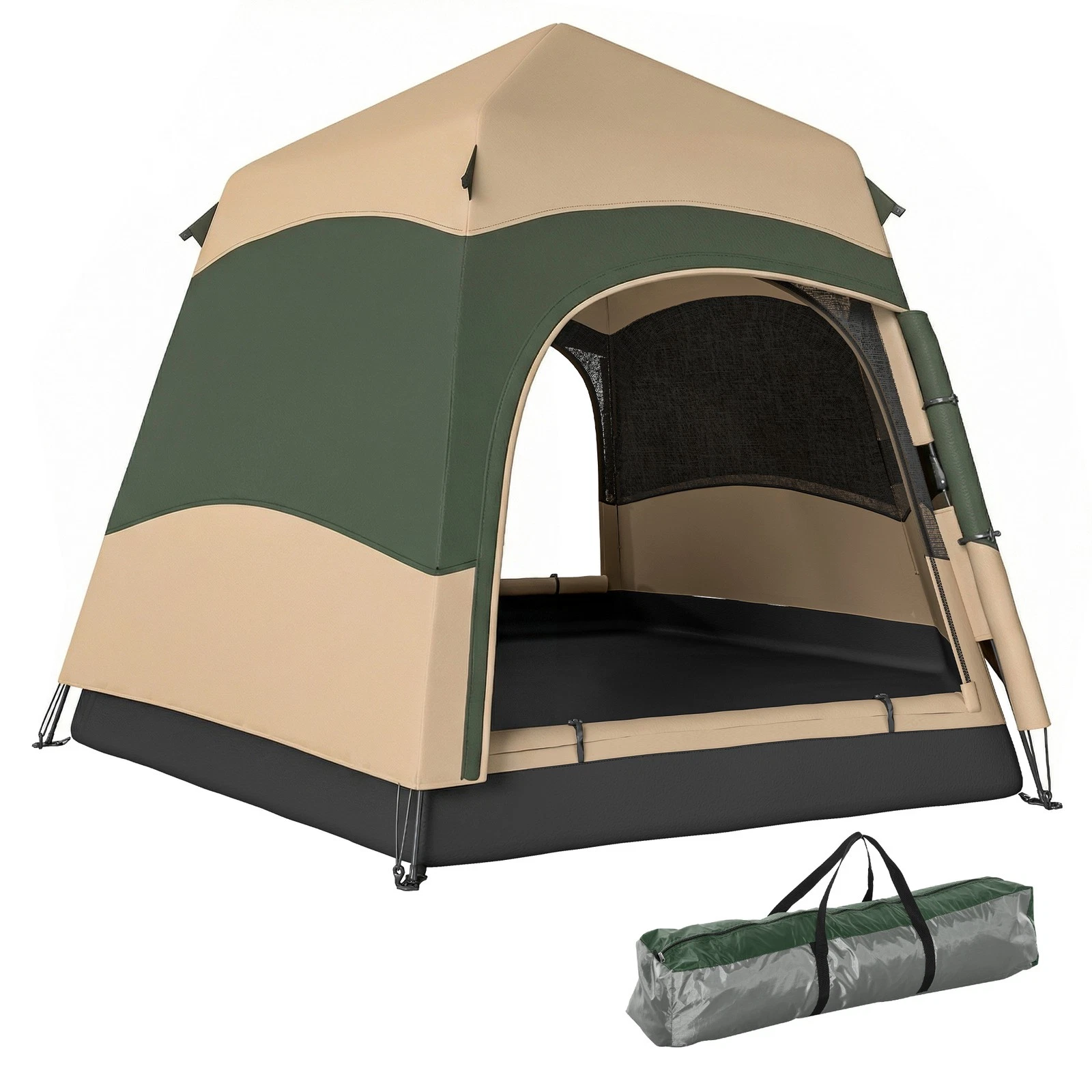 Outsunny Double Layer Pop Up Tent with Rainfly, Portable Camping Shelter
Opens in a new window or ta