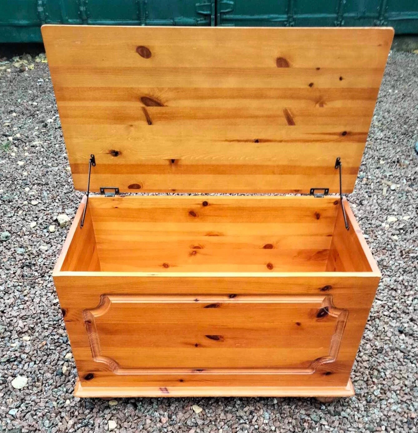 Solid pine blanket / storage box / chest eBay