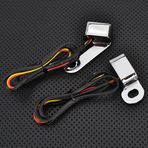 M8 / 8 MM Mini LED Motorcycle Turn Signal Light Handlebar Blinker For Harley - Foto 5 di 13