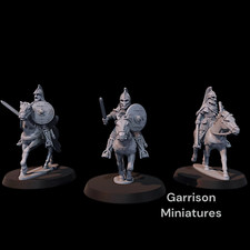 Mounted Thanes Swords MESBG, LoTR Rohirrim etc 28mm 1/56 Wargames and Collectors