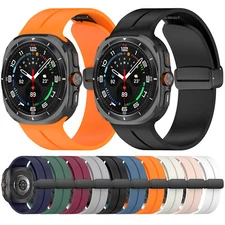 For Samsung Galaxy Watch Ultra 47mm Sport Silicone Breathable Strap Wristbands