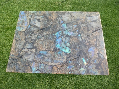Labradorite Stone Table Top / Console Labradorite Gems Stone Table Top - Picture 12 of 12