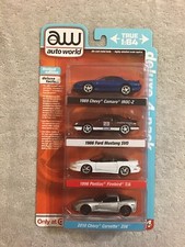 2023 Auto World Deluxe 4 Pack R2VB - Camaro Mustang Firebird Corvette