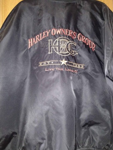 Harley Davidson Owners Group HOG Bomber 3XL Motorcycle Jacket USA Made - Picture 4 of 8