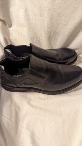 Men's 14 Wide Black Slip On Shoe Deerstag With Memory Foam