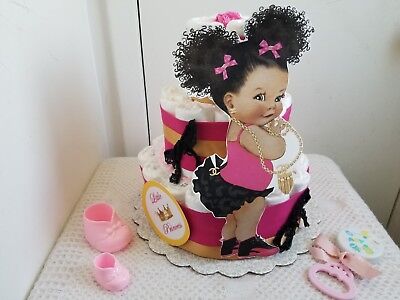 standing baby diaper cake