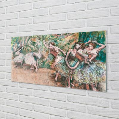 Tulup Acrylglas 100x50 Wandkunst Skizze einer Frau tanzen Wald