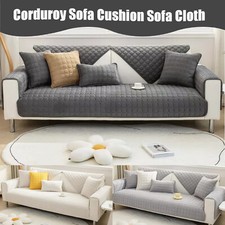 Thicken Sofa Cover Plush Sofa Cushion Plaid Non-Slip Sofa Cover Sofa Towel US