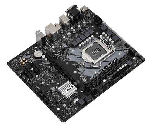 ASRock B560M-HDV R2.0 Micro ATX Moederbord, LGA 1200, DDR4, PCIe 4.0, USB 3.2 - Afbeelding 2 van 4