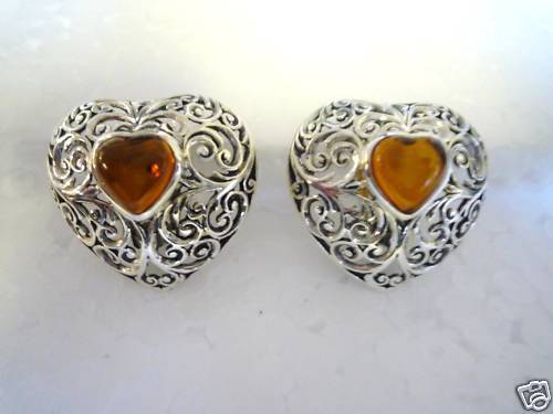 Boucles D'oreilles Vintage Gavilane Paris Clip - Bleu Avec Pierre Dure - Créateur Français