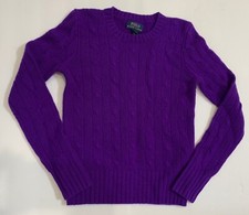New Polo Ralph Lauren Kids Girls Cashmere  sweater S 7 