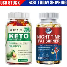Keto BHB Gummies Keto Diet ACV Weight Loss Night Time Fat burner Supplement