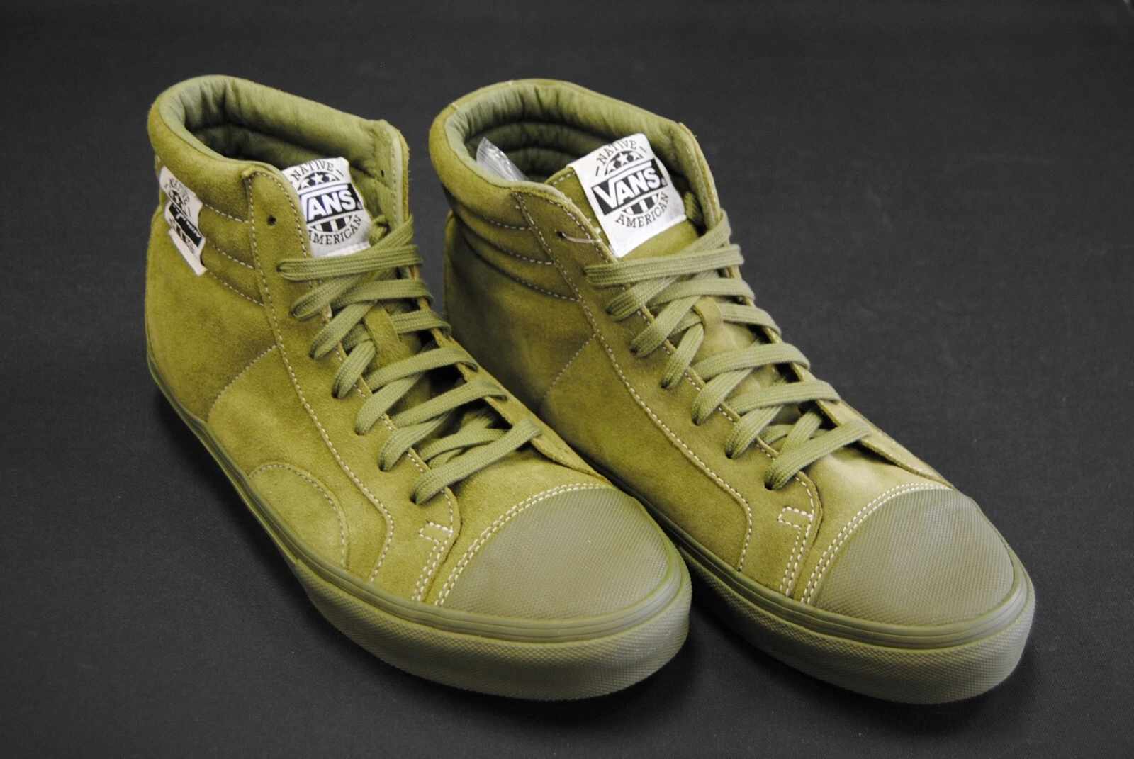 [VN 0ZOIOLV] NEW WITH BOX SUPREME X VANS 2014 NATIVE AMERICAN OLIVE GREEN SZ 10