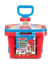 Melissa  Doug Fill  Roll Grocery Basket Playset
