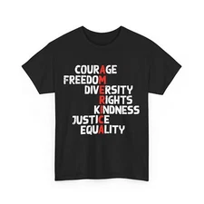 Protest America Courage Freedom Rights Resist Men Women Kids T-Shirt