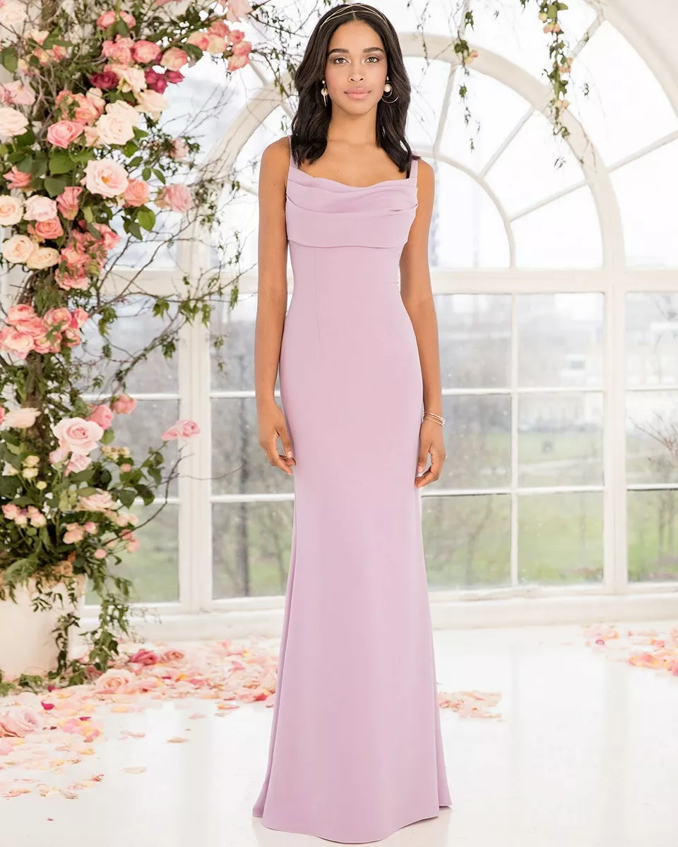 NEW KELSEY ROSE NAVY DRAPE BRIDESMAIDS DRESS SIZE 14 eBay