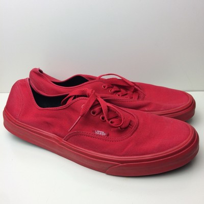 vans red low
