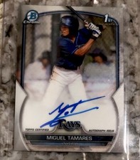 2023 Bowmans Topps Chrome Miguel Tamares RC Auto