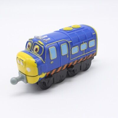 Chuggington BREWSTER Train Diecast Blue Yellow 2013 Snap In