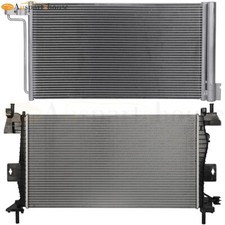 Aluminum Radiator & AC Condenser Cooling Kit For 2015-18 Ford Focus 2.0 4-Door