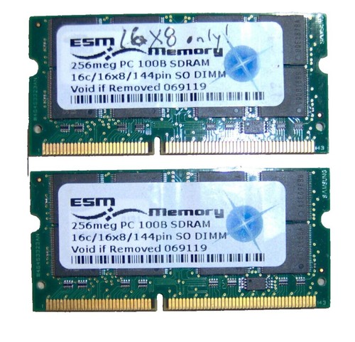 Barrette RAM 256 Mo PC133 SDRAM – SO-DIMM 144 Pins Pour Portable – Neuf Sous Blister – Garantie à Vie
