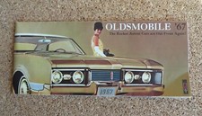 Vintage 1967 Oldsmobile Car Brochure Fold out