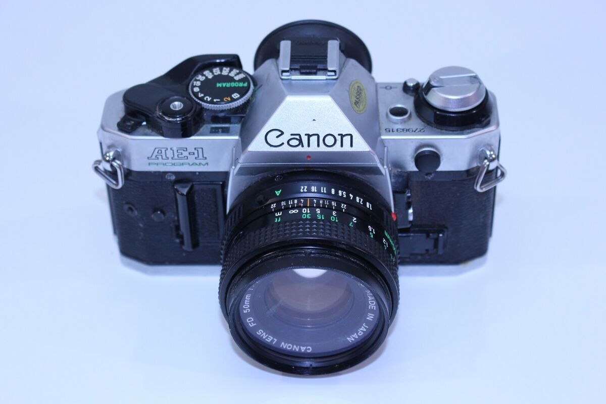 Canon AE-1 Program Film Camera F1.8 FD 50mm NFD VTG SLR Canon AE-1 Program Film Camera F1.8 FD 50mm NFD VTG SLR