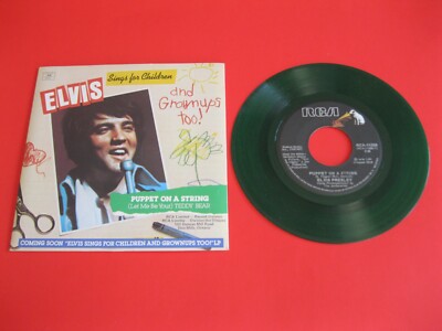 Elvis Presley RCA Canada 11320 Teddy Bear Green Vinyl w/Cover M/M