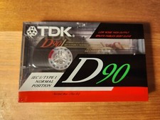 1 x TDK D 90 cassette, IEC I/Normal Position, VGC, 1990