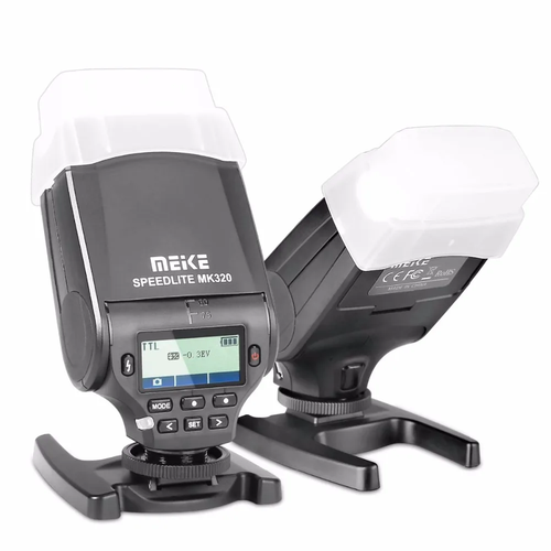 MEIKE MK320 TTL HSS Flash SpeedLite For Canon Nikon Sony Fuji Panasonic Olympus - Picture 3 of 18