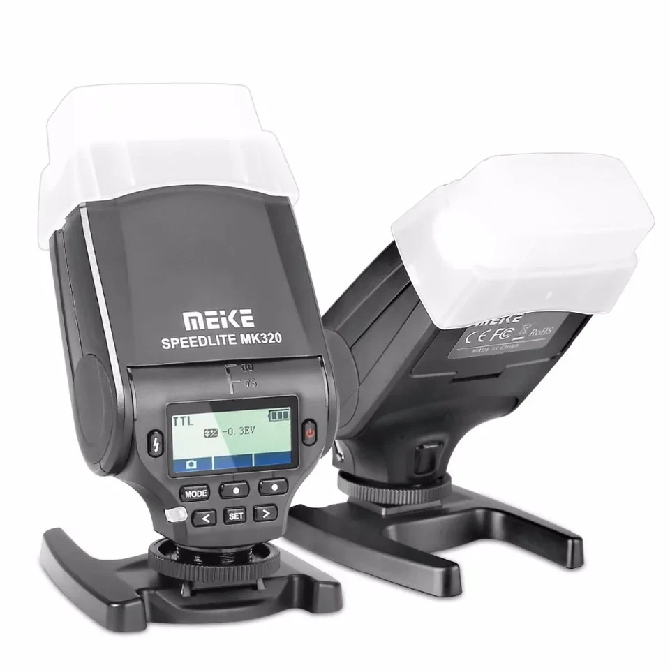 MEIKE MK-320 TTL HSS Flash SpeedLite For Canon Nikon Sony Fuji Panasonic Olympus - Image 3 of 4