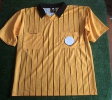 Official Sports Final Decision Soccer Referee Jersey - Yellow Men's XL
